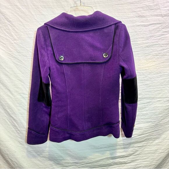 Soia and Kyo Purple Wool Coat- XS - Picture 2 of 10